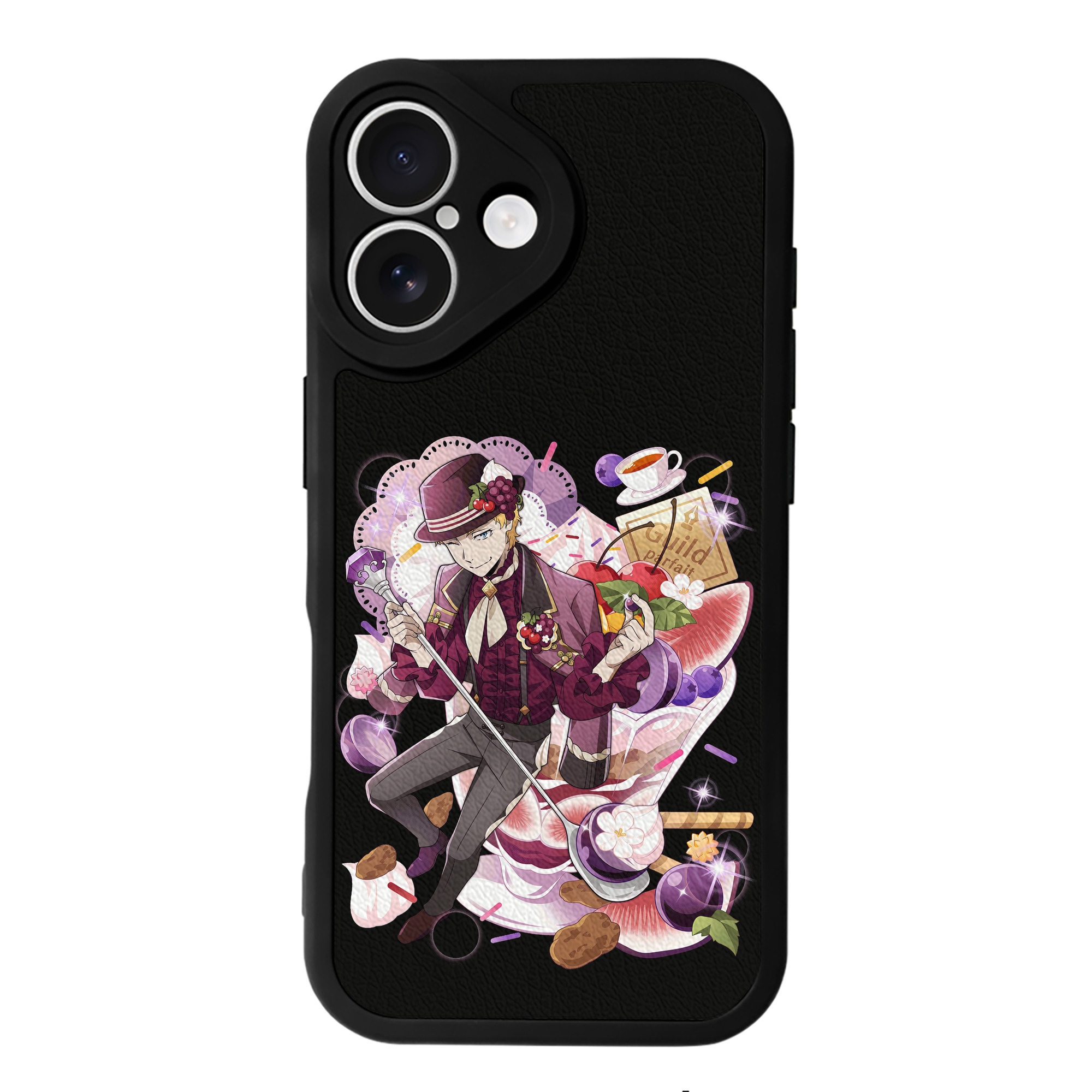 （画像用） 文豪ストレイドッグス Bungo Stray Dogs 【iPhone 16シリーズ対応】シリコンスマホケース（レザー調） 材質：シリコン